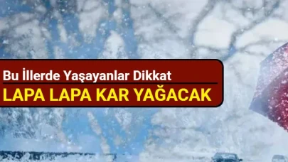 Bu illerde yaşayanlar dikkat: Lapa lapa kar yağacak