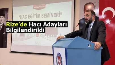 Rize’de hacı adayları bilgilendirildi