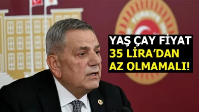CHP'li Ocaklı, yaş çay alım fiyatının 35 liradan az olmaması gerektiğini savundu