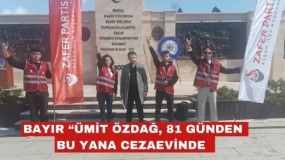 Zafer Partisi Gençlik Kolları’ndan Ümit Özdağ için basın açıklaması