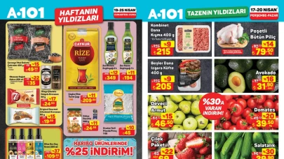 A101 20-25 Nisan Aktüel Kataloğu! Zeytinyağı Yüzde 12, Dana Kıyma Yüzde 9 İndirime Girdi!