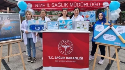 Rize'de "31 Mayıs Dünya Tütünsüz Günü" Kapsamında Etkinlikler Düzenlendi!