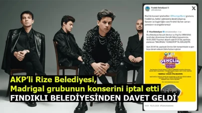 AKP’li Rize Belediyesi, Madrigal grubunun konserini iptal etti! Fındıklı Belediyesinden davet geldi