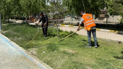 Oltu’da Park ve Bahçelerde Bahar Temizliği Sürüyor