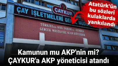 Kamunun mu AKP'nin mi? ÇAYKUR'a AKP yöneticisi atandı