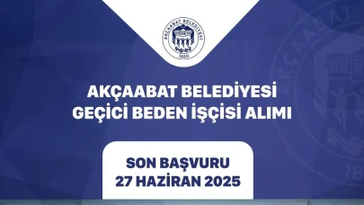 Akçaabat Belediyesi Geçici Beden İşçisi Alımı Yapacak
