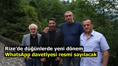 Rize'de düğünlerde yeni dönem: WhatsApp davetiyesi resmi sayılacak