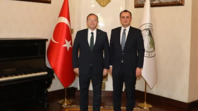 Kars Valisi Ziya Polat, Susuz Kaymakamı Halis Hacıismailoğlu’nu Makamında Ağırladı