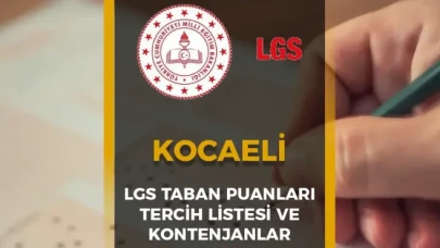 Kocaeli LGS Taban Puanları 2025 – Yüzdelik Dilimler ve Kontenjanlar