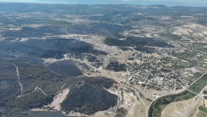 Ayvacık'taki yangın 21 saatin ardından kontrol altında!