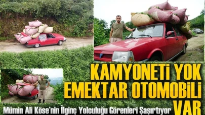700 Kilo Çayı Otomobille Taşıyor! Rize’de Mümin Ali Köse’nin İlginç Yolculuğu Görenleri Şaşırtıyor