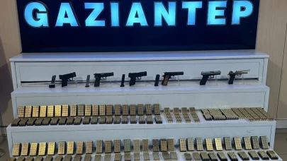 Gaziantep 6 silah ele geçirildi