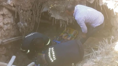 Adıyaman'da yaşlı kadın göçük altında kaldı