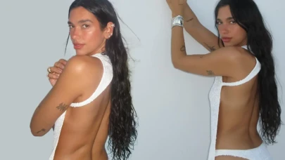 Dua Lipa'nın çift bikini altına bir bakan bir daha baktı