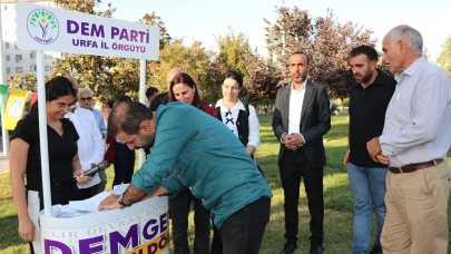 Şanlıurfa’da DEM Parti’den “Barış İstiyoruz” Kampanyası