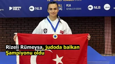 Rizeli Rümeysa, judoda balkan şampiyonu oldu