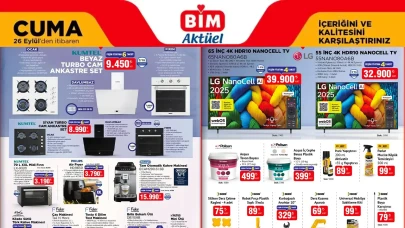 BİM 26 Eylül 2025 Aktüel Ürünler Kataloğu