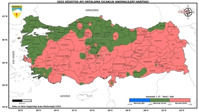 Meteoroloji’den Ağustos Ayı Sıcaklık Analizi: Son 55 Yılın En Sıcak 4’üncü Ağustos Ayı