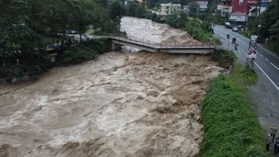 Rize’de 24 saatte 110 kg yağış düştü