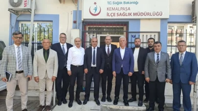 İzmir'in yeni İl Sağlık Müdürü Ayhan Kul'dan Kemalpaşa'ya ziyaret