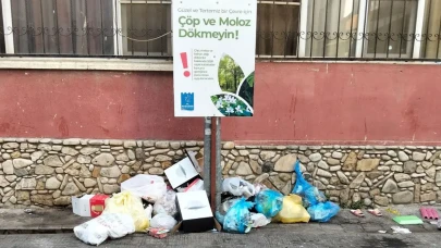 Kuşadası’nda çöp yığınları mahalleliyi isyan ettirdi