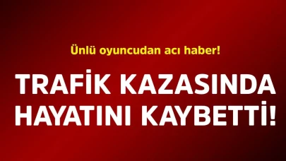 Ünlü oyuncu trafik kazasında hayatını kaybetti