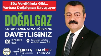 Yarbaşı’na Doğalgaz Müjdesi! Belediye Başkanı Ökkeş Aksoy, Projeyi Hayata Geçiriyor, İlk Kazma 17 Eylül'de Vuruluyor!