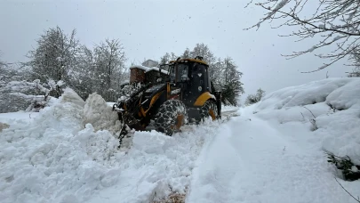 Trabzon'da 70 mahalle yolu kar yağışının ardından yeniden ulaşıma açıldı