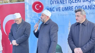 Umre Kafilesi Dualarla Kutsal Topraklara Uğurlandı