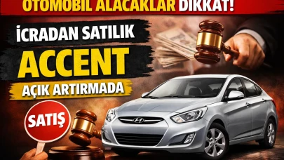 Otomobil Alacaklar Dikkat! İcradan Satılık Accent Açık Artırmada