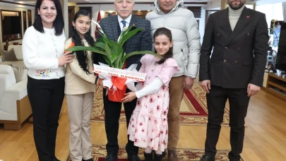 Erzurum'da Öğrencilerden Eğitime Destek İçin Büyükşehir Belediyesi'ne Ziyaret