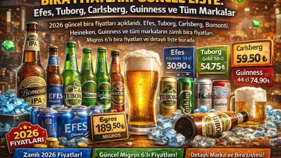 Bira Fiyatları Güncel Liste: Efes, Tuborg, Carlsberg, Guinness ve Tüm Markalar 2026