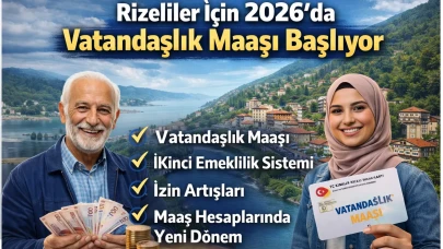 Rizeliler İçin 2026’da Vatandaşlık Maaşı Başlıyor