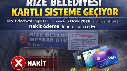 Rize Belediyesi Kartlı Sisteme Geçiyor
