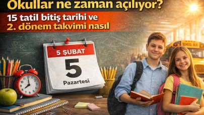 Okullar ne zaman açılıyor? 15 tatil bitiş tarihi ve 2. dönem takvimi nasıl