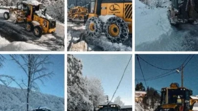 Rize'de Karla Mücadele: Ulaşımda Sorun Yok, Ekipler Çalışmalara Devam Ediyor