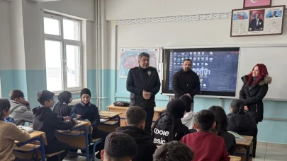 Erzurum Emniyet Müdürü Karaburun'dan Köprüköy Anadolu Lisesi'ne anlamlı ziyaret