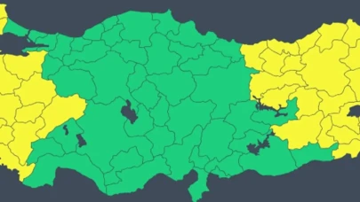 36 il için sarı kodlu meteorolojik uyarı
