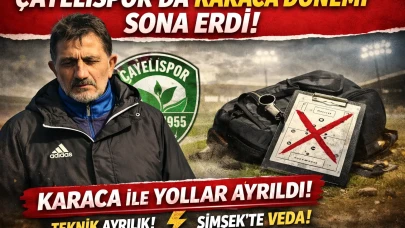 Çayelispor’da Karaca dönemi sona erdi
