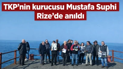 TKP'nin kurucusu Mustafa Suphi Rize'de anıldı