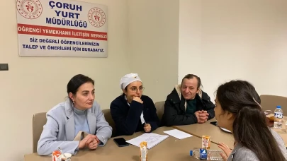 Öğrenci Talepleri Dinlendi: Çoruh Yurdu'nda Yemekhane Toplantısı Gerçekleşti
