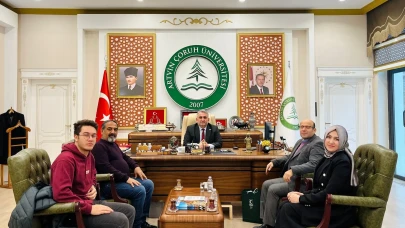 Yeşilay Artvin, Rektör Aydın ile Bağımlılıkla Mücadele İlgili Çalışmaları Görüştü