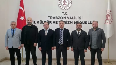 TÜRSAB Heyeti, Trabzon'da Kültür ve Turizm Müdürlüğü ile Denetim Çalışmalarını Görüştü