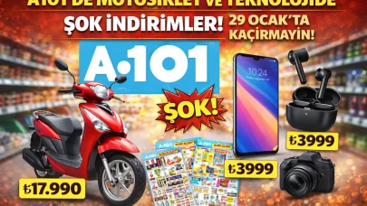 A101'de Motosiklet ve Teknolojide Şok İndirimler! 29 Ocak'ta Kaçırmayın!