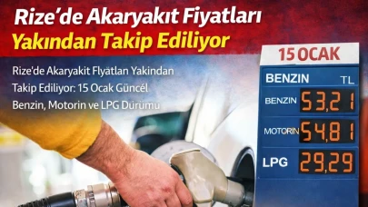 Rize’de Akaryakıt Fiyatları Yakından Takip Ediliyor