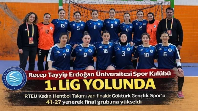 Recep Tayyip Erdoğan Üniversitesi Spor Kulübü 1. lig yolunda