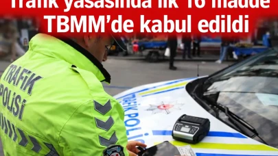 Trafik yasasında ilk 16 madde TBMM’de kabul edildi