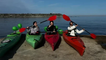 Rize'de Yeşilay Kadın Komisyonu'ndan Kano Etkinliği: Sporun Önemi Vurgulandı