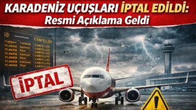 Karadeniz uçuşları iptal edildi: Resmi açıklama geldi