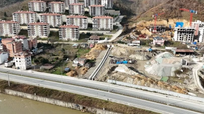 Araklı'da taşkın riskini azaltmak için önemli proje devam ediyor